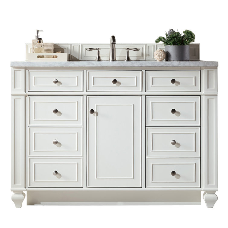 Saddle Brown 48" Single Vanity with Veneer Finish