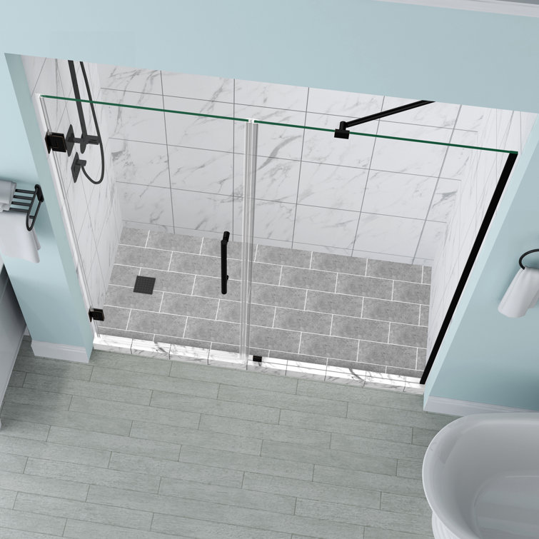 Belmore 60'' x 72'' Oil Rubbed Bronze Frameless Shower Door