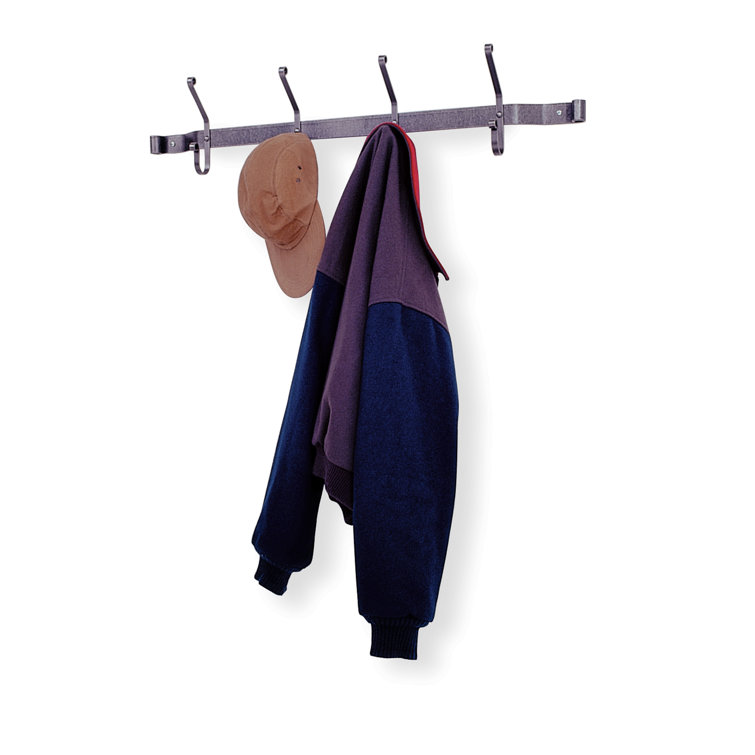 Handcrafted Coat Rack with 4 Double Hooks