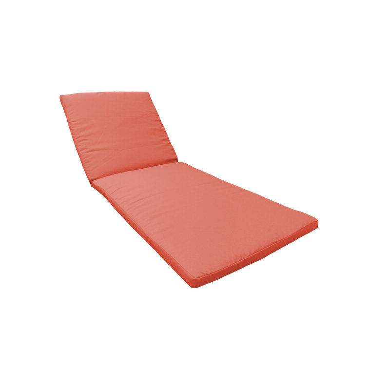 Tangerine Performance Outdoor Chaise Lounge Cushion Cover