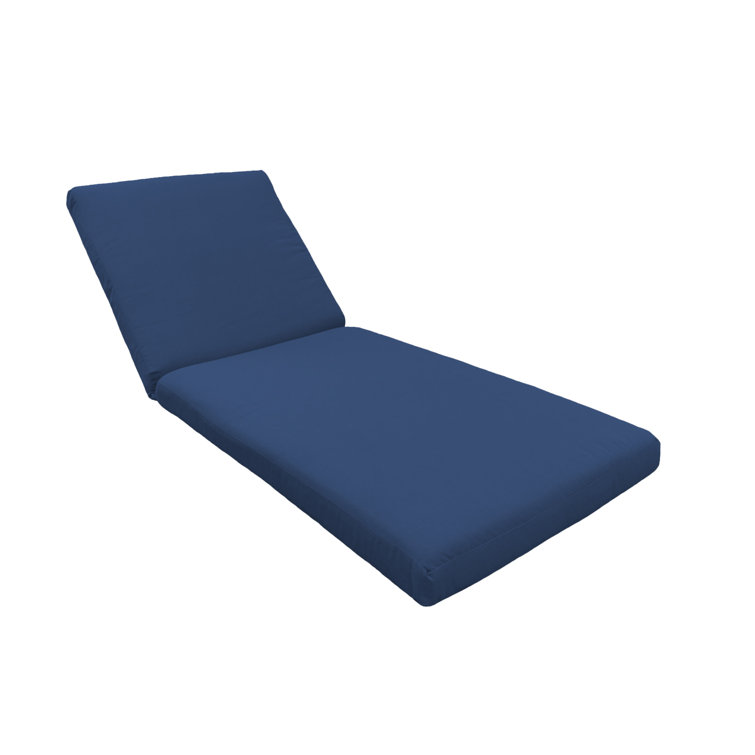 Navy Performance Outdoor Chaise Lounge Cushion Cover