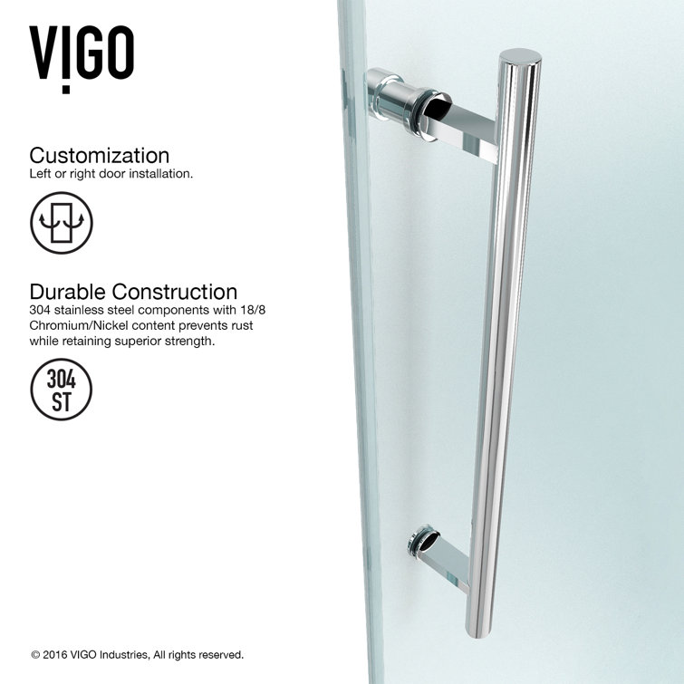 Elan 72" Frameless Sliding Tub Door with Clear Glass