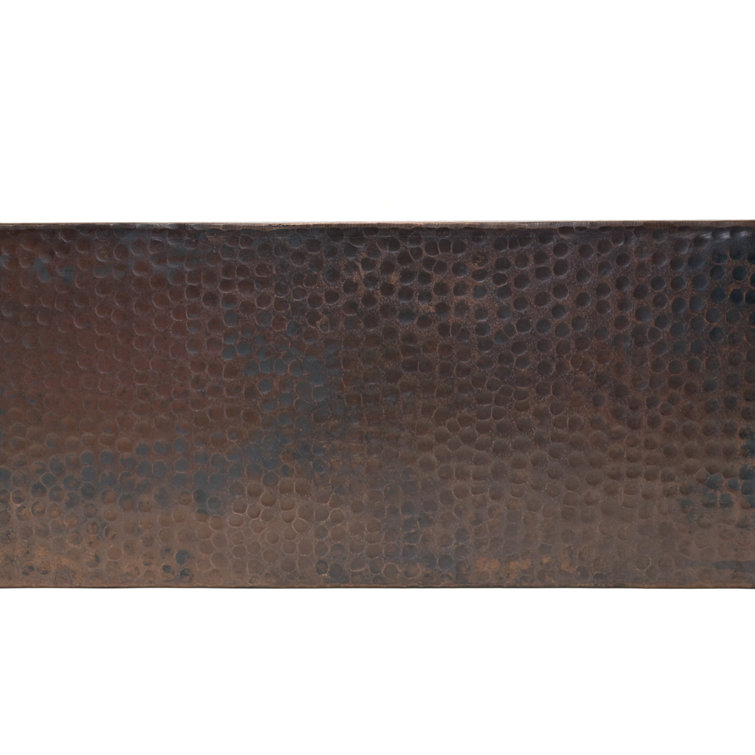 33" Hammered Copper Farmhouse Drop-In Kitchen Sink