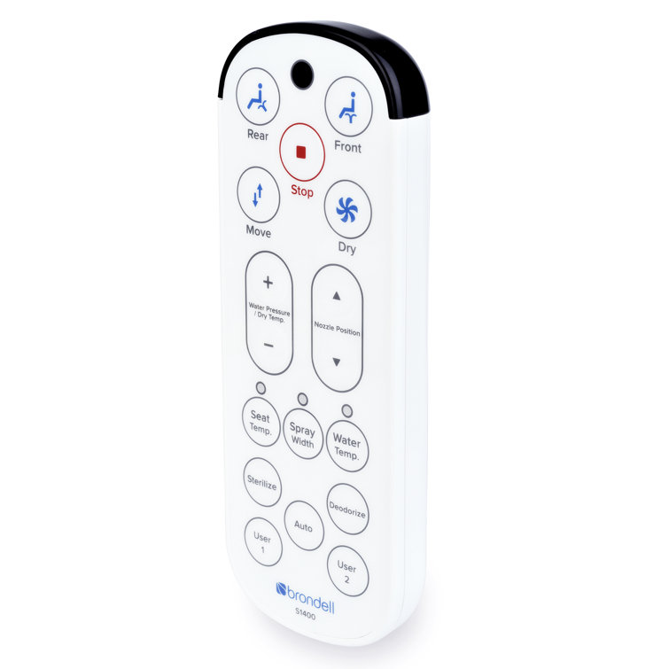Elongated Biscuit Luxury Bidet Toilet Seat with Remote Control