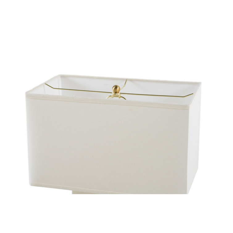 Alabaster Maxx Table Lamp with Sea Salt Linen Shade and Stained Gold Finish