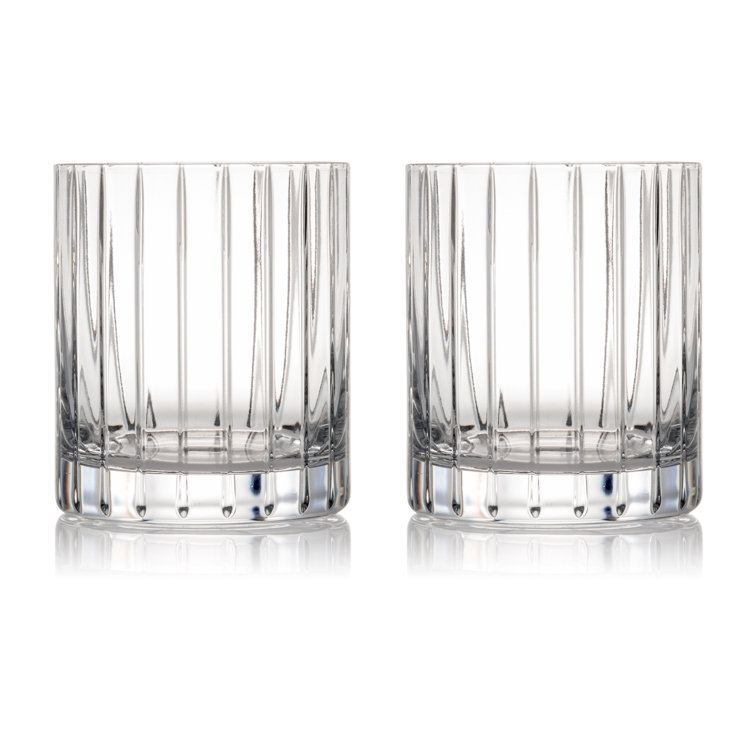 Rogaska Avenue 12 oz. Clear Crystal Whiskey Glass Set