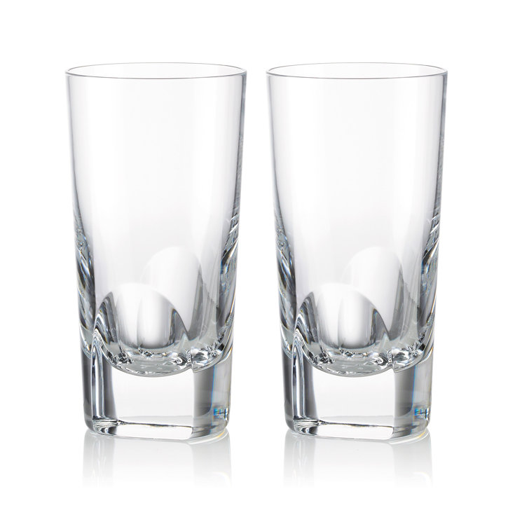 Rogaska Manhattan Clear Leaded Crystal Highball Glass Set