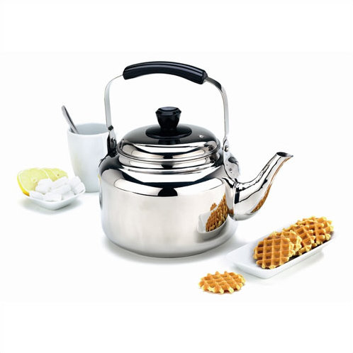 Demeyere Resto 6.3-Qt Silver Stainless Steel Tea Kettle