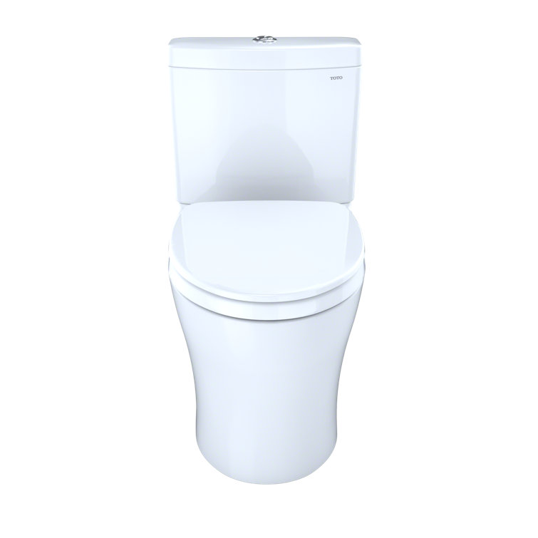Bone Vitreous China Dual Flush Elongated Two-Piece Toilet