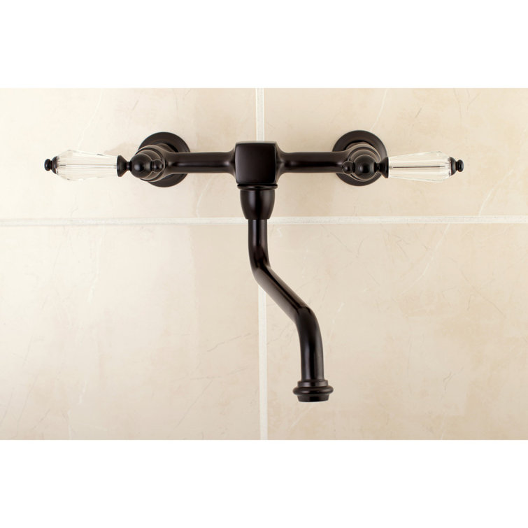 Wilshire Oil Rubbed Bronze Wall Mount Bathroom Faucet