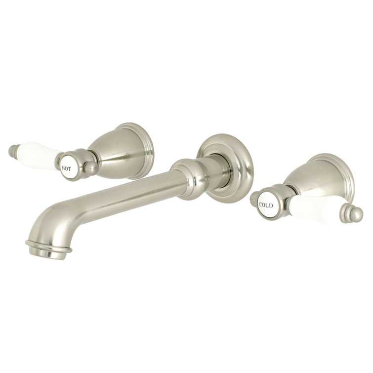 Bel-Air Brushed Nickel Wall Mounted Bathroom Faucet