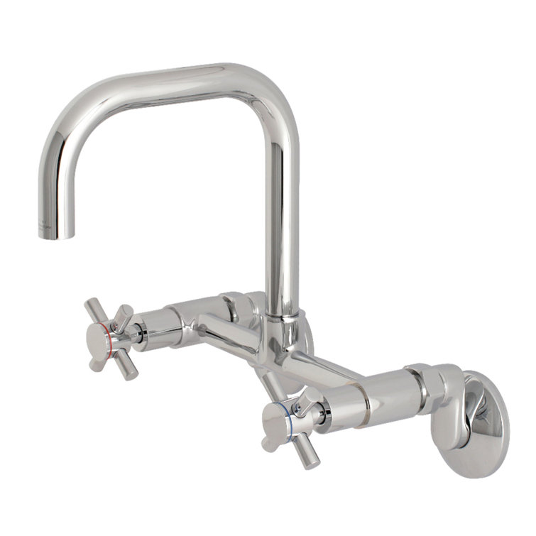 Concord Polished Chrome Adjustable Wall Mount Kitchen Faucet