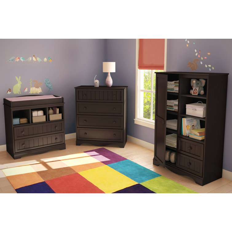 Savannah Espresso Kids Armoire with Adjustable Shelves