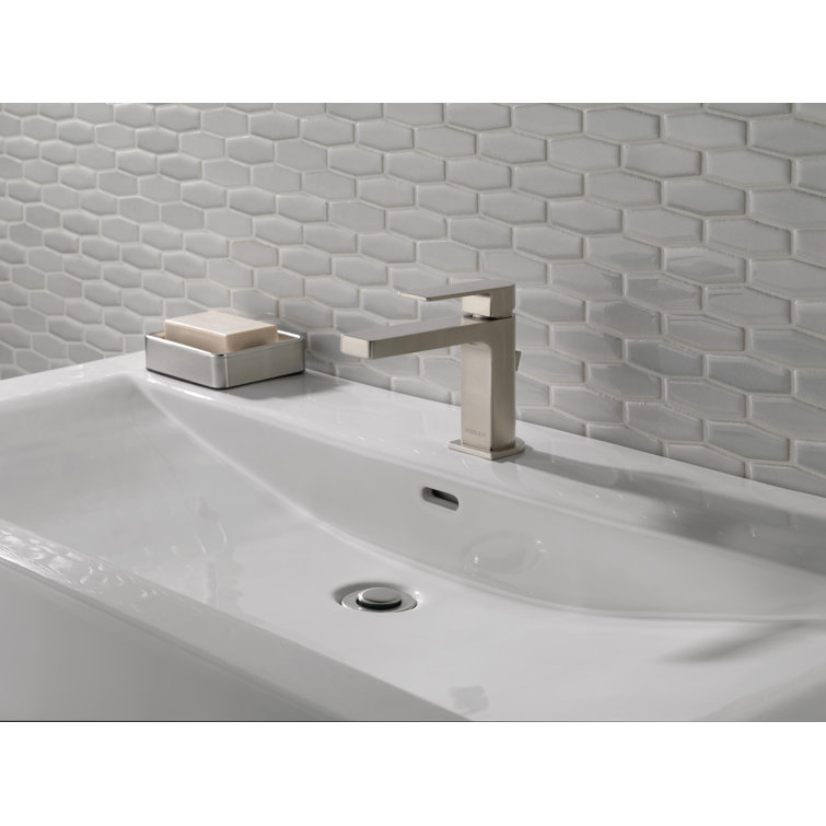 Xander Brushed Nickel Single-Handle Bathroom Faucet with Drain Assembly