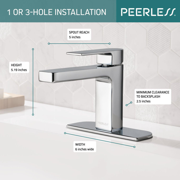 Xander Polished Chrome Single-Handle Mid-Arc Bathroom Faucet