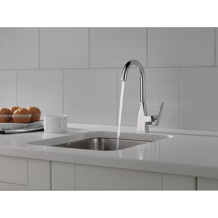 Xander Polished Chrome Dual-Handle Bar Faucet with 360 Swivel