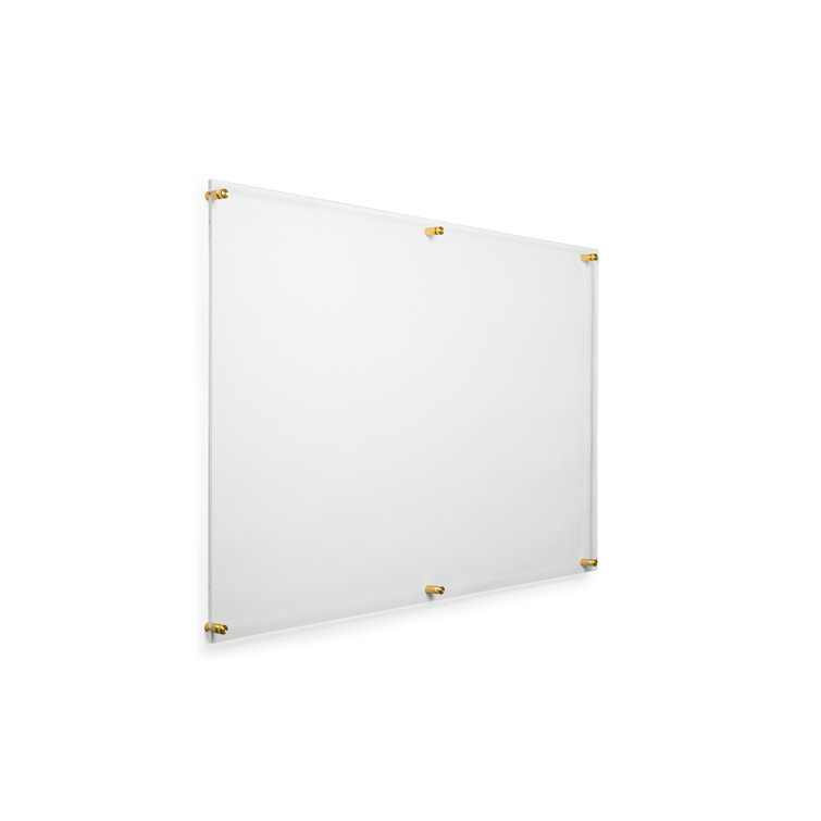 Gold 28x40 Acrylic Floating Wall Frame with Assembly Kit