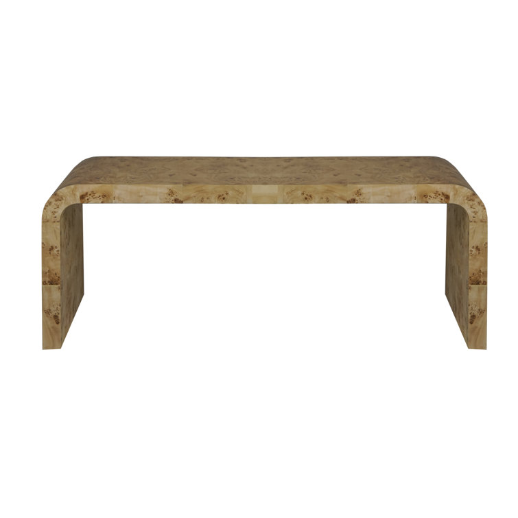 Newbury 48" Light Burlwood Rectangular Wood Coffee Table