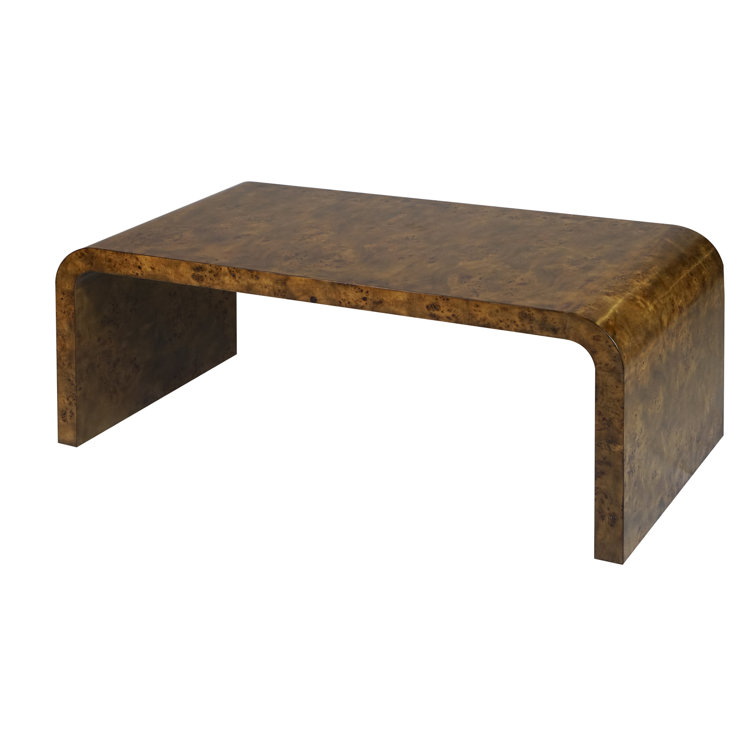 Newbury Rectangular Beige Wood Coffee Table 48"x22"