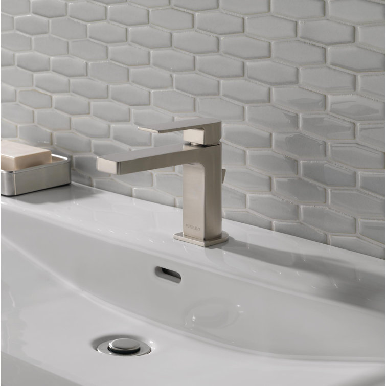 Xander Brushed Nickel Single-Handle Bathroom Faucet with Drain Assembly