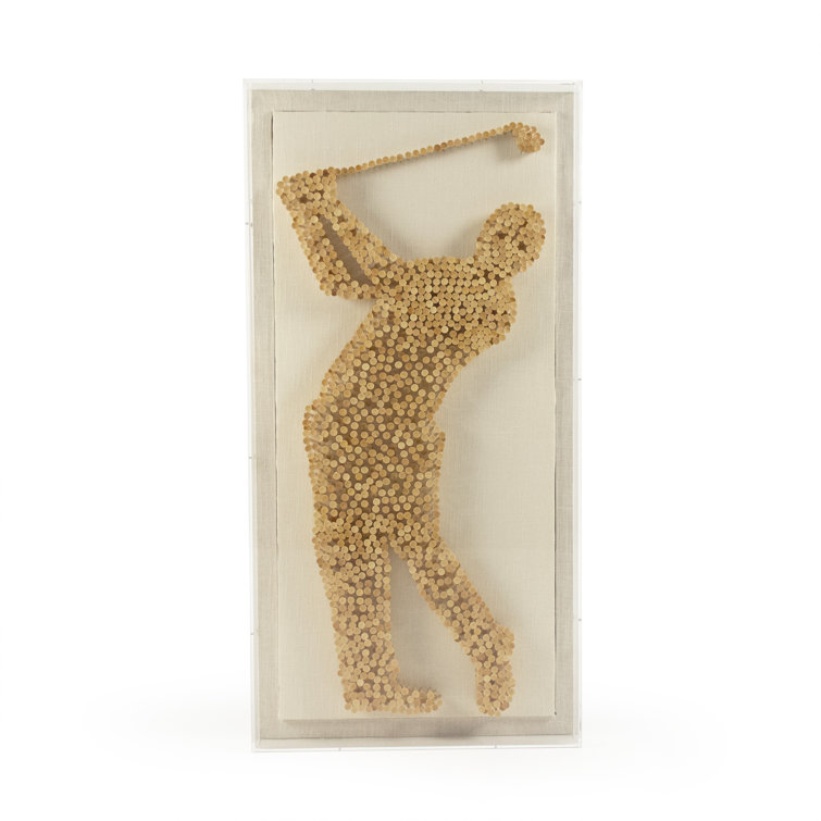 Golf Pegs Acrylic Shadowbox Framed Art Decor
