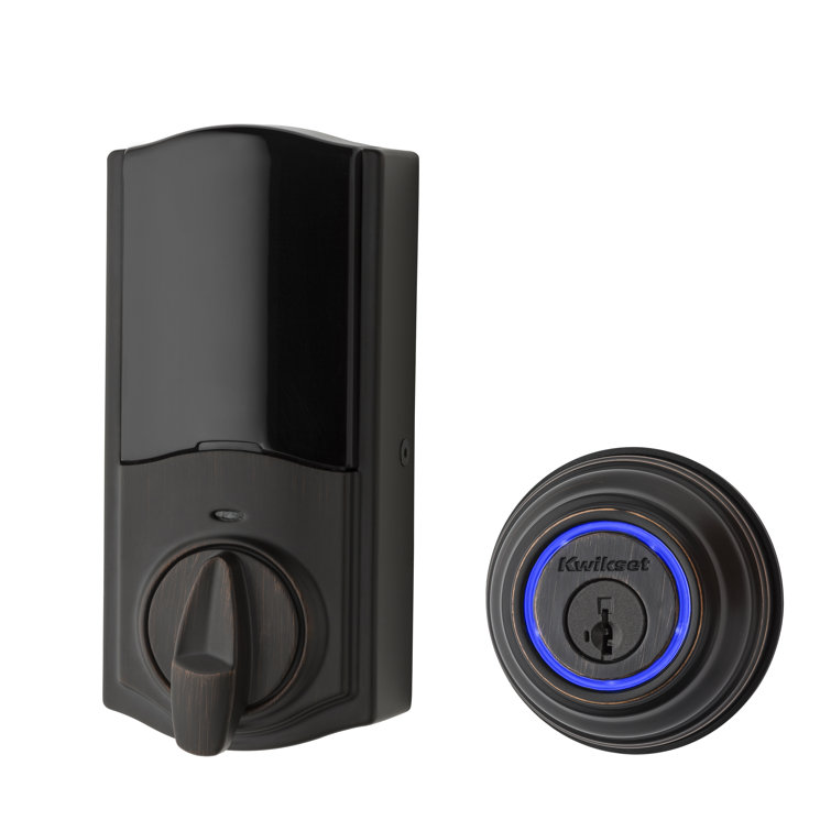 Venetian Bronze Bluetooth Electronic Deadbolt with SmartKey Security