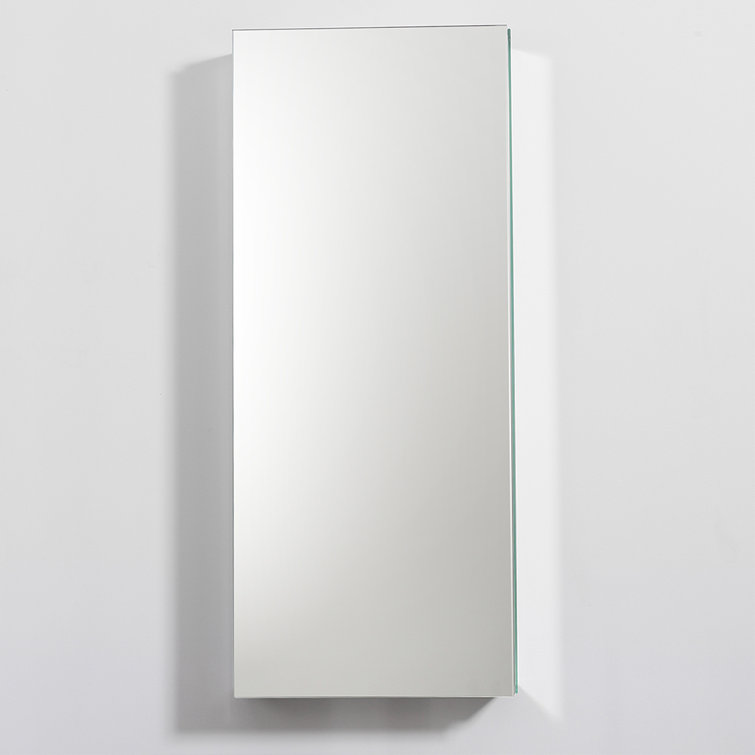 Modern Frameless Mirrored Aluminum Bathroom Medicine Cabinet