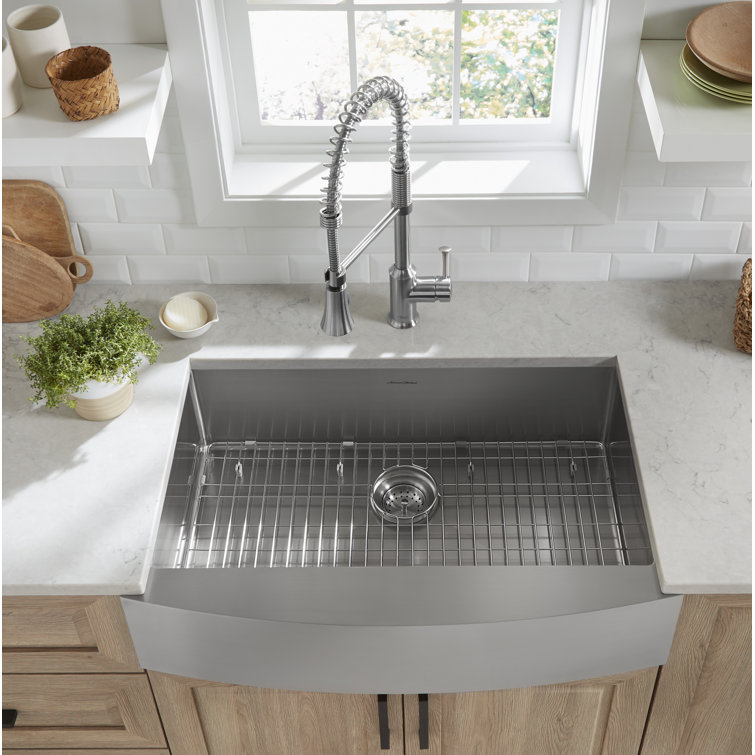Pekoe 33'' Stainless Steel Farmhouse Apron Sink