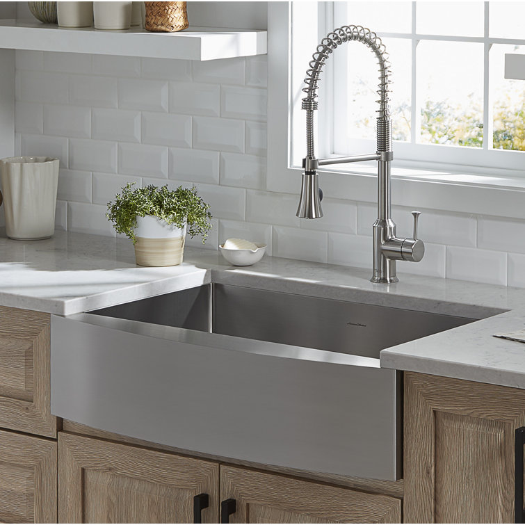 Pekoe 33'' Stainless Steel Farmhouse Apron Sink