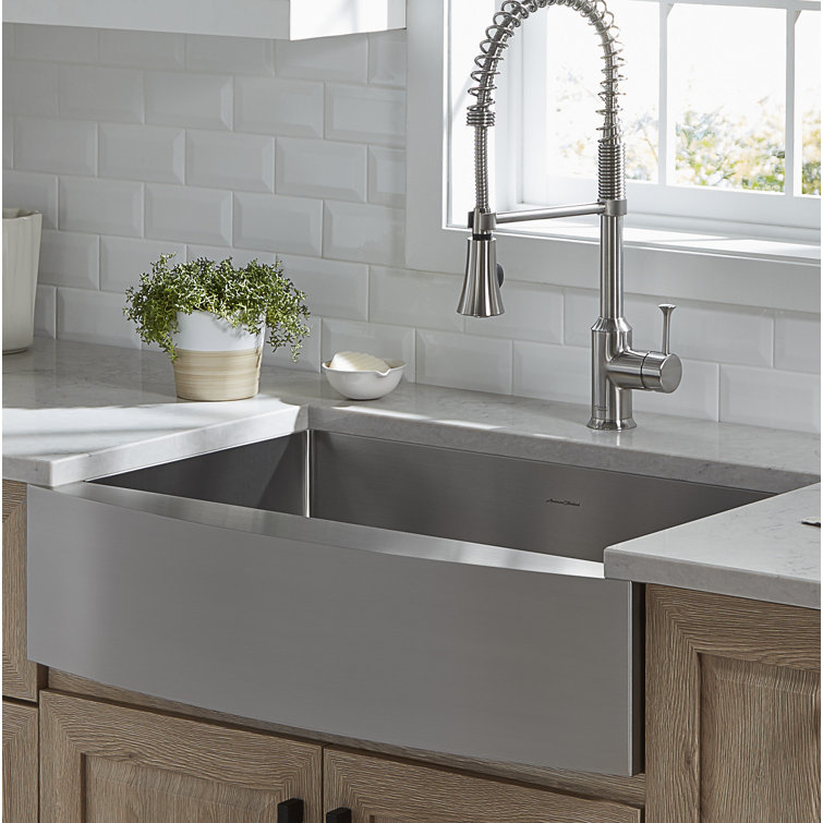 Pekoe 33'' Stainless Steel Farmhouse Apron Sink