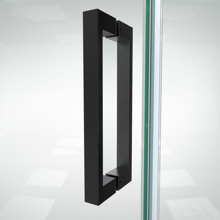 Matte Black Frameless Pivot Shower Door with ClearMax Technology