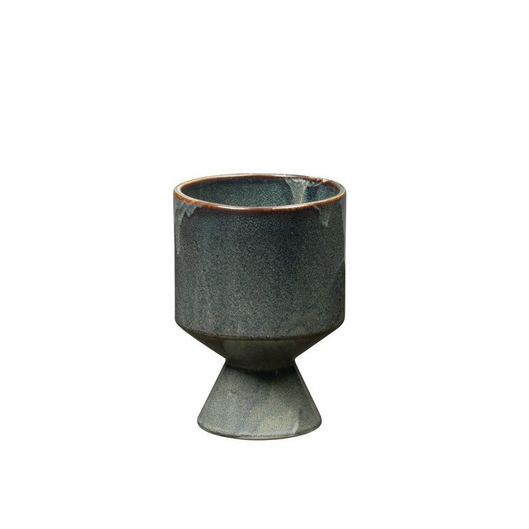 Berkeley Blue Ceramic Geometric 3-Piece Pot Set