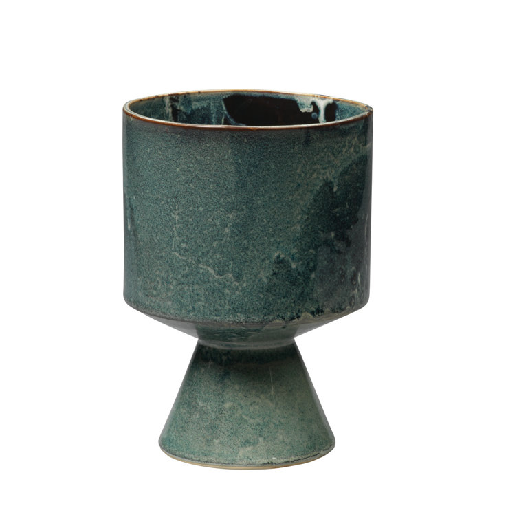 Berkeley Blue Ceramic Geometric 3-Piece Pot Set