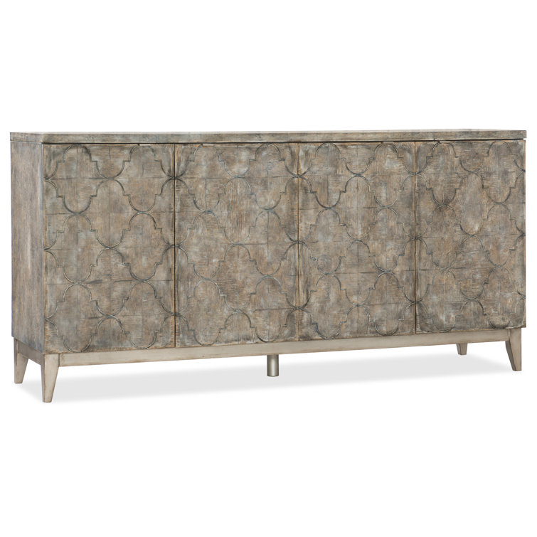 Gray Oak Veneer Traditional 72'' Sideboard