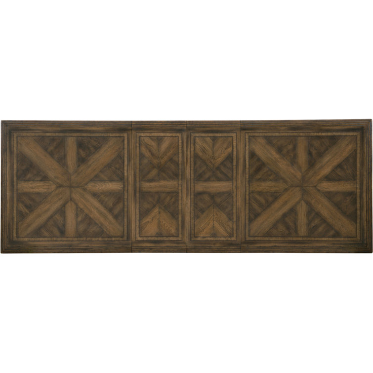Hill Country Black and Brown Extendable Dining Table
