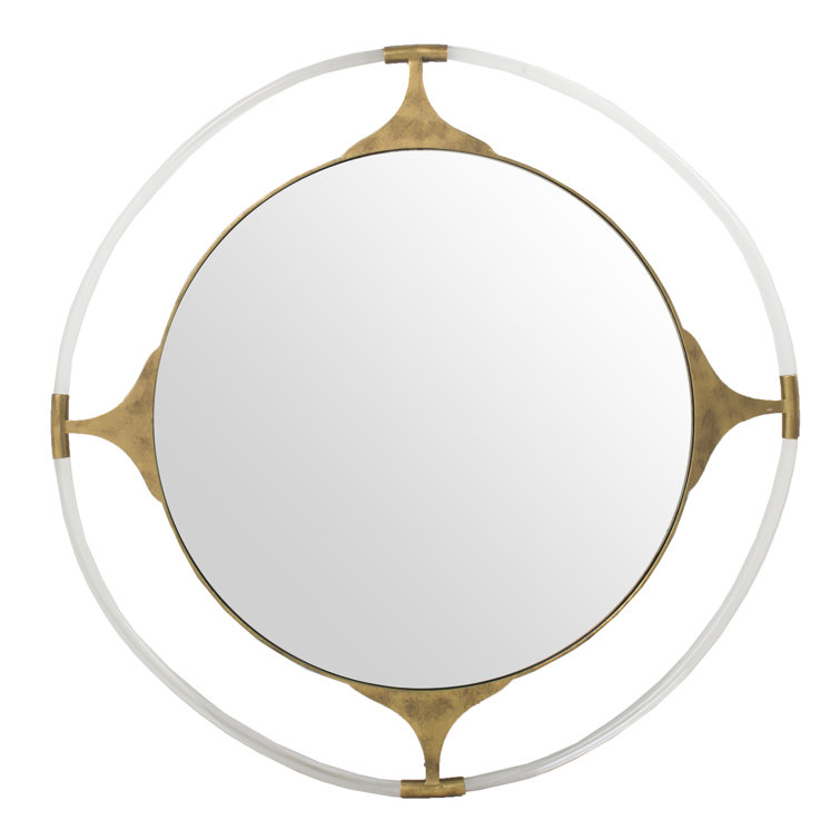 Callisto Round Gold Acrylic Wall Mirror