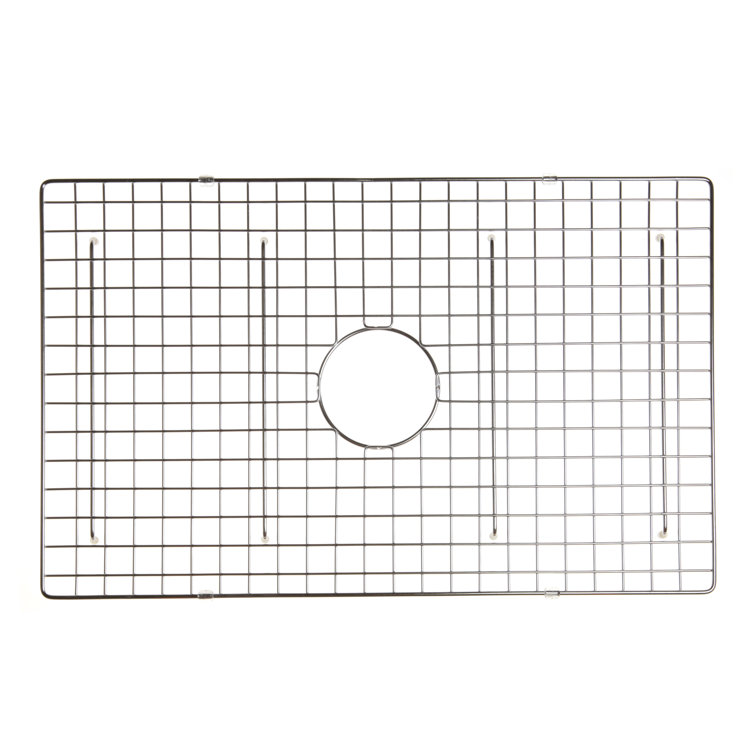 Chrome Stainless Steel Sink Basin Grid with Vinyl Bumpers