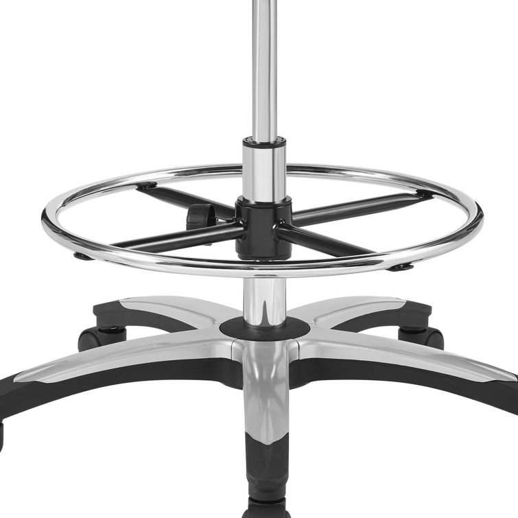 Calibrate Gray Mesh Adjustable Swivel Drafting Chair