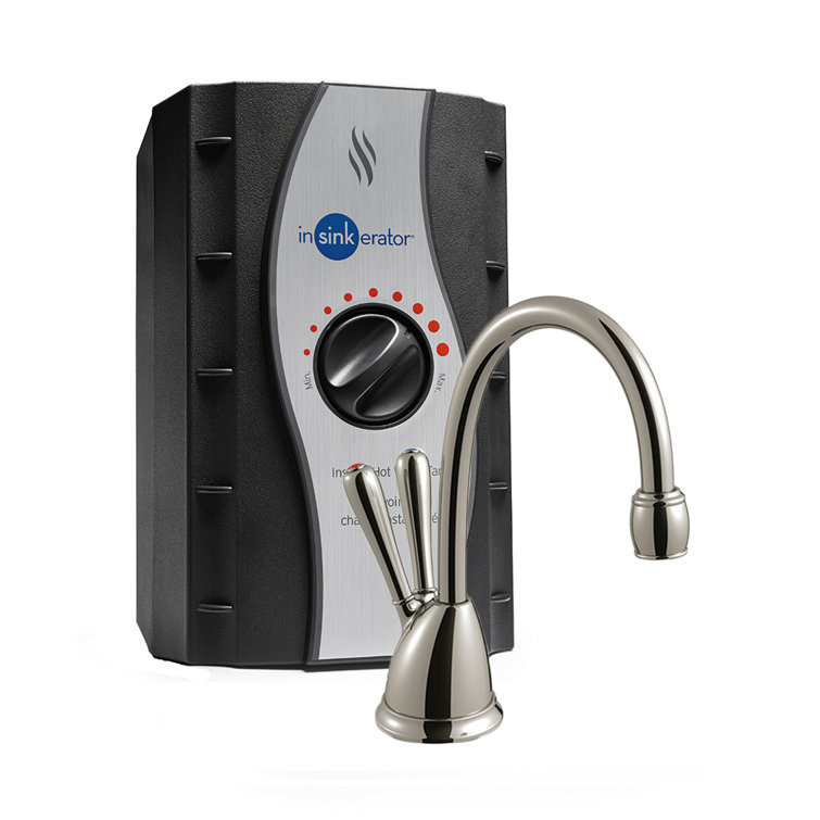 Satin Nickel Instant Hot and Cold Water Dispenser Faucet