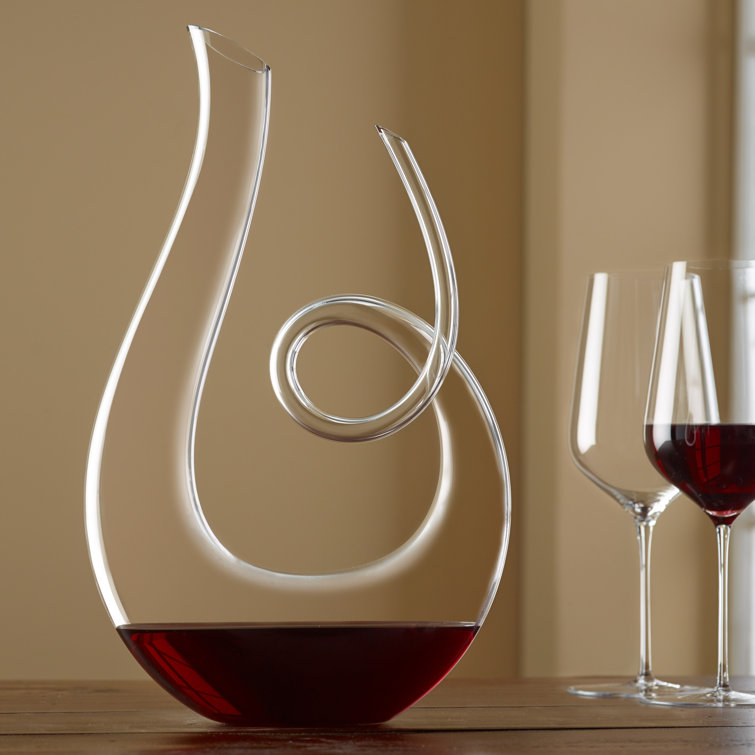 Hand-Blown Lead-Free Crystal Treble Wine Decanter
