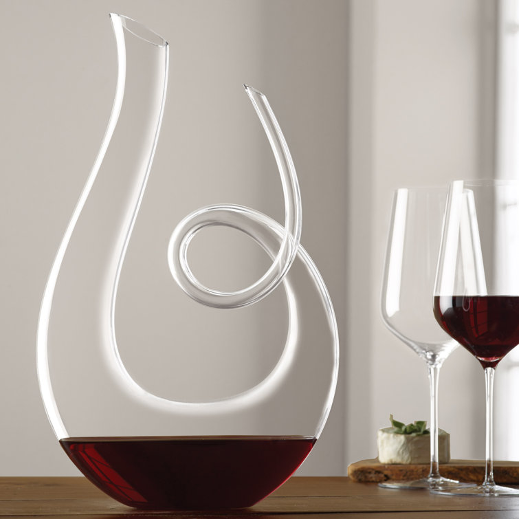 Hand-Blown Lead-Free Crystal Treble Wine Decanter