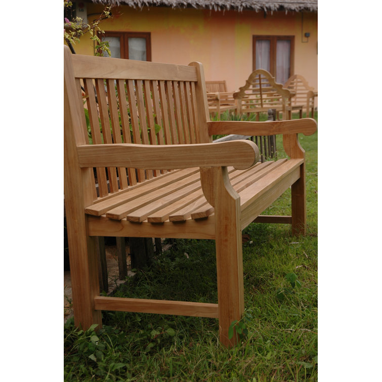 Devonshire Natural Teak 3-Seater Outdoor Bench