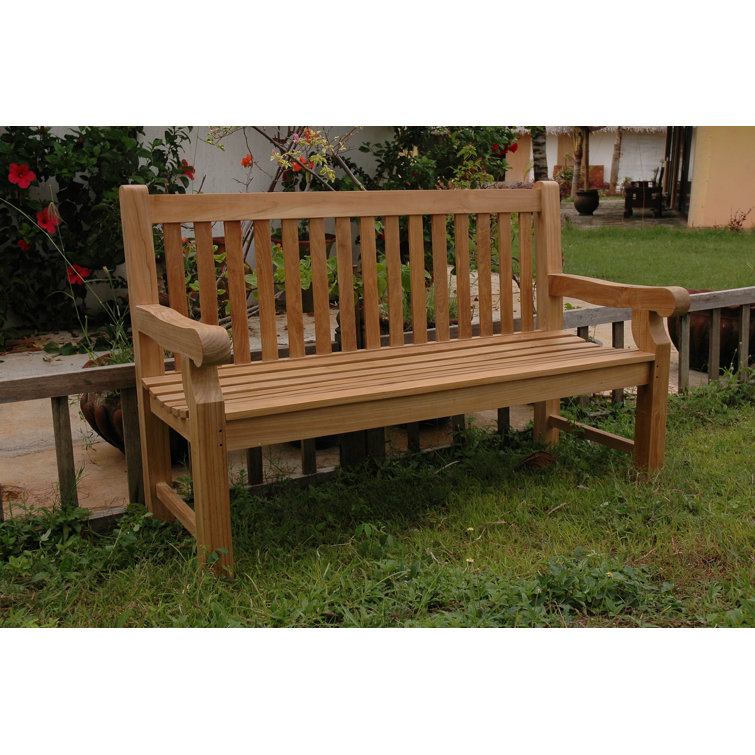 Devonshire Natural Teak 3-Seater Outdoor Bench