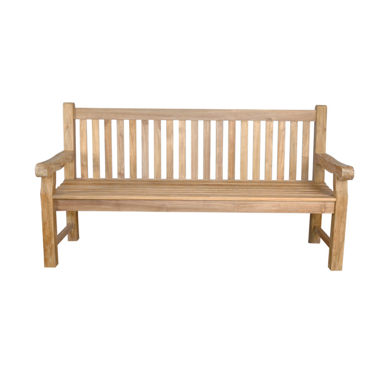Devonshire Natural Teak 4-Seater Outdoor Bench