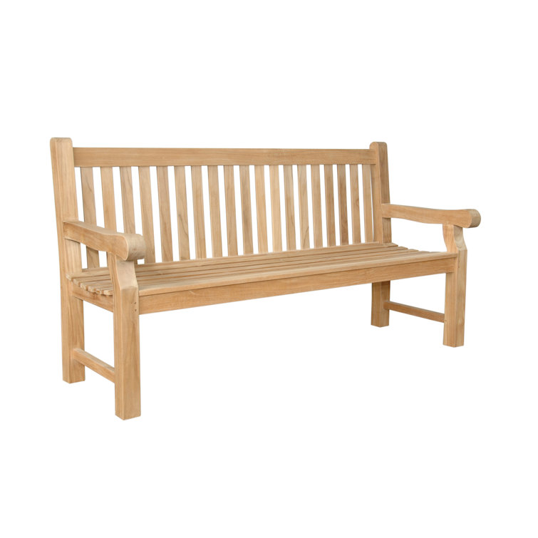 Devonshire Natural Teak 4-Seater Outdoor Bench
