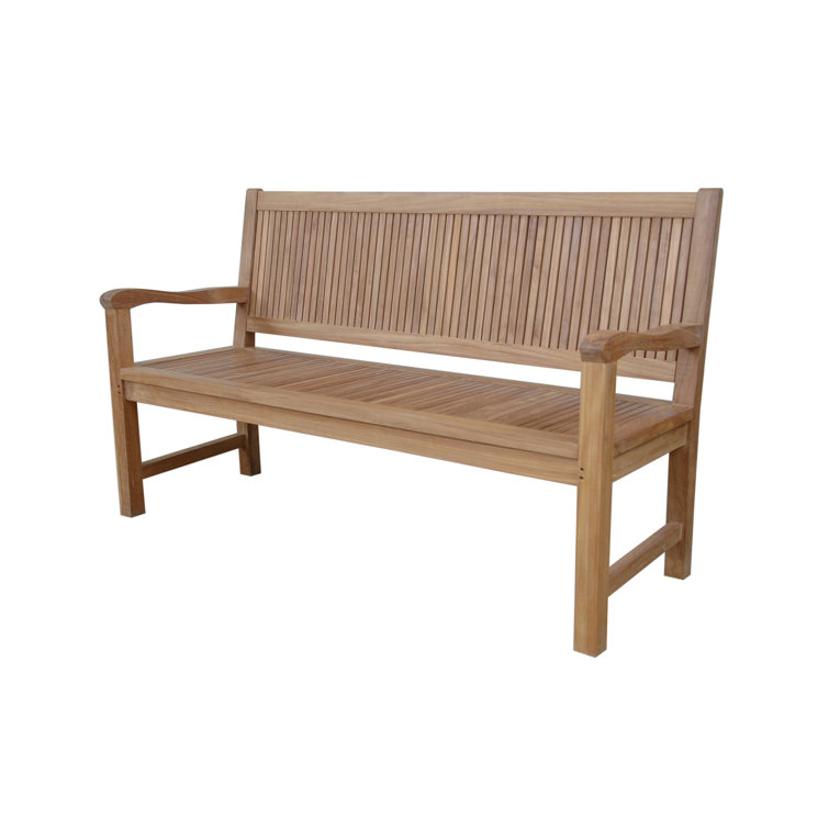 Chester 59'' Natural Teak Outdoor Bench