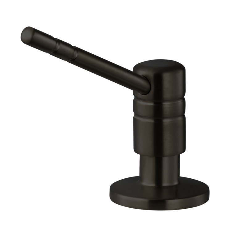 Oil Rubbed Bronze Brass Heart-Shaped Soap Dispenser