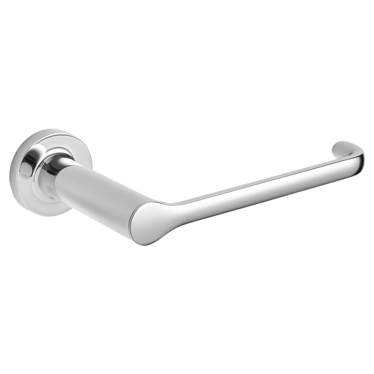 Polished Chrome Modern Wall Mounted Toilet Paper Holder