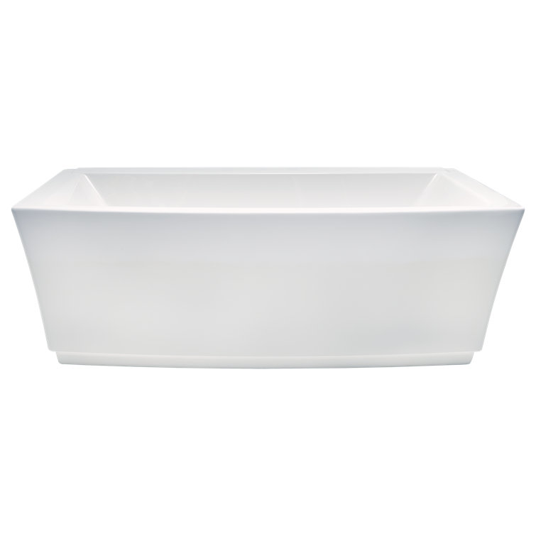 Townsend 68'' White Acrylic Freestanding Soaking Bathtub