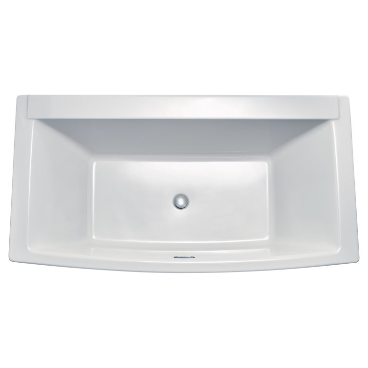 Townsend 68'' White Acrylic Freestanding Soaking Bathtub